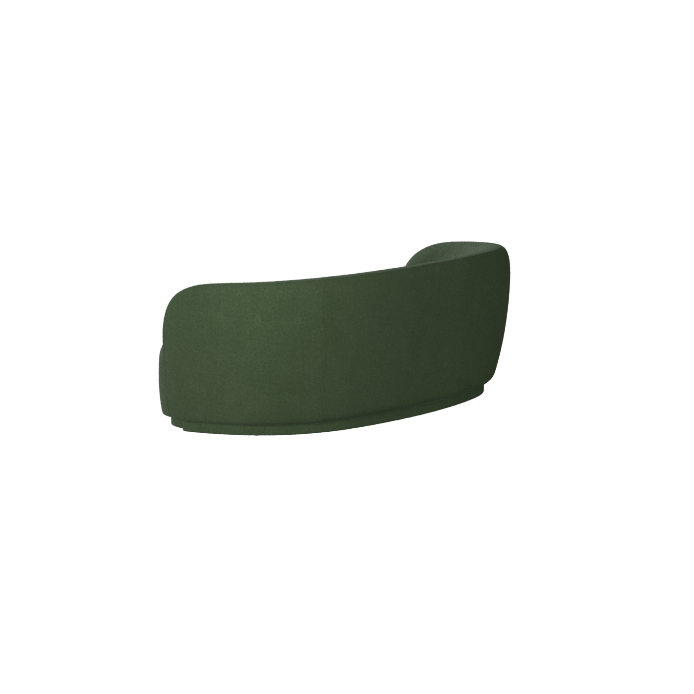 Posh Sofa - Curved Back Sofa with Continuous Base