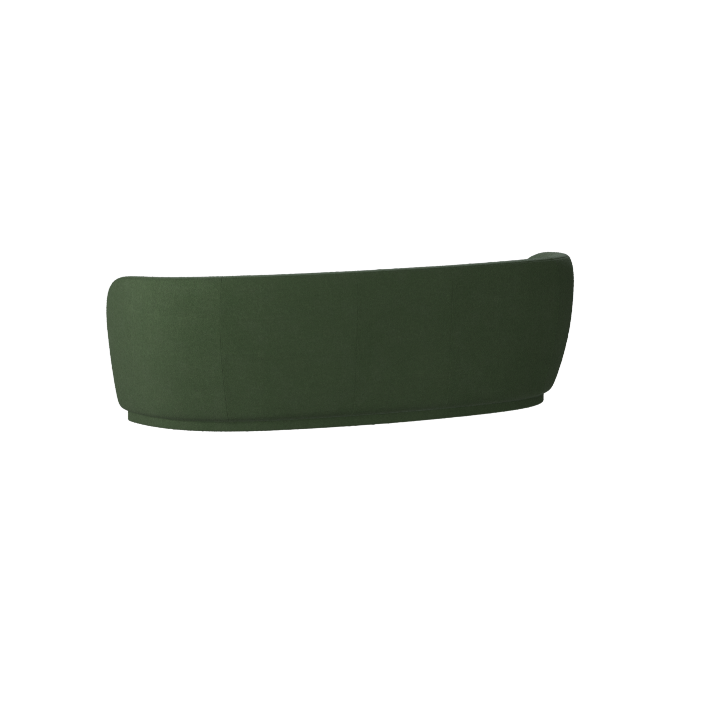 Posh Sofa - Curved Back Sofa with Continuous Base