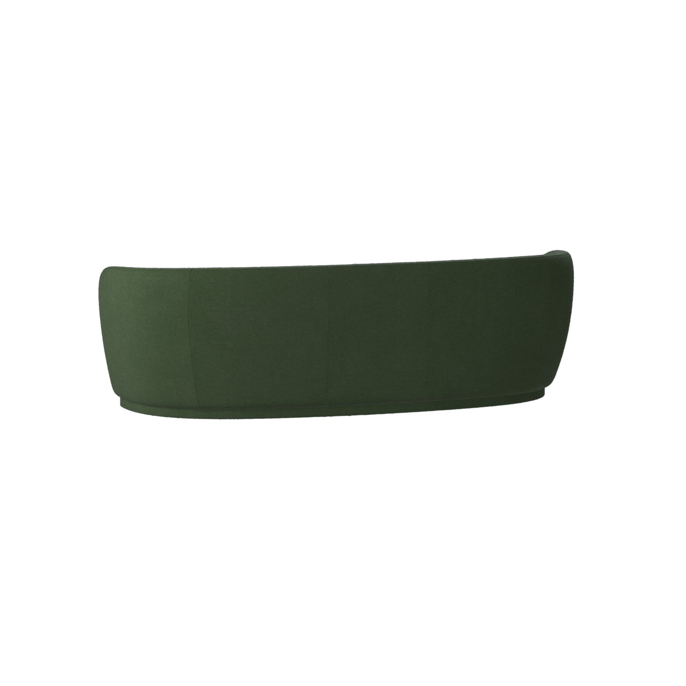 Posh Sofa - Curved Back Sofa with Continuous Base