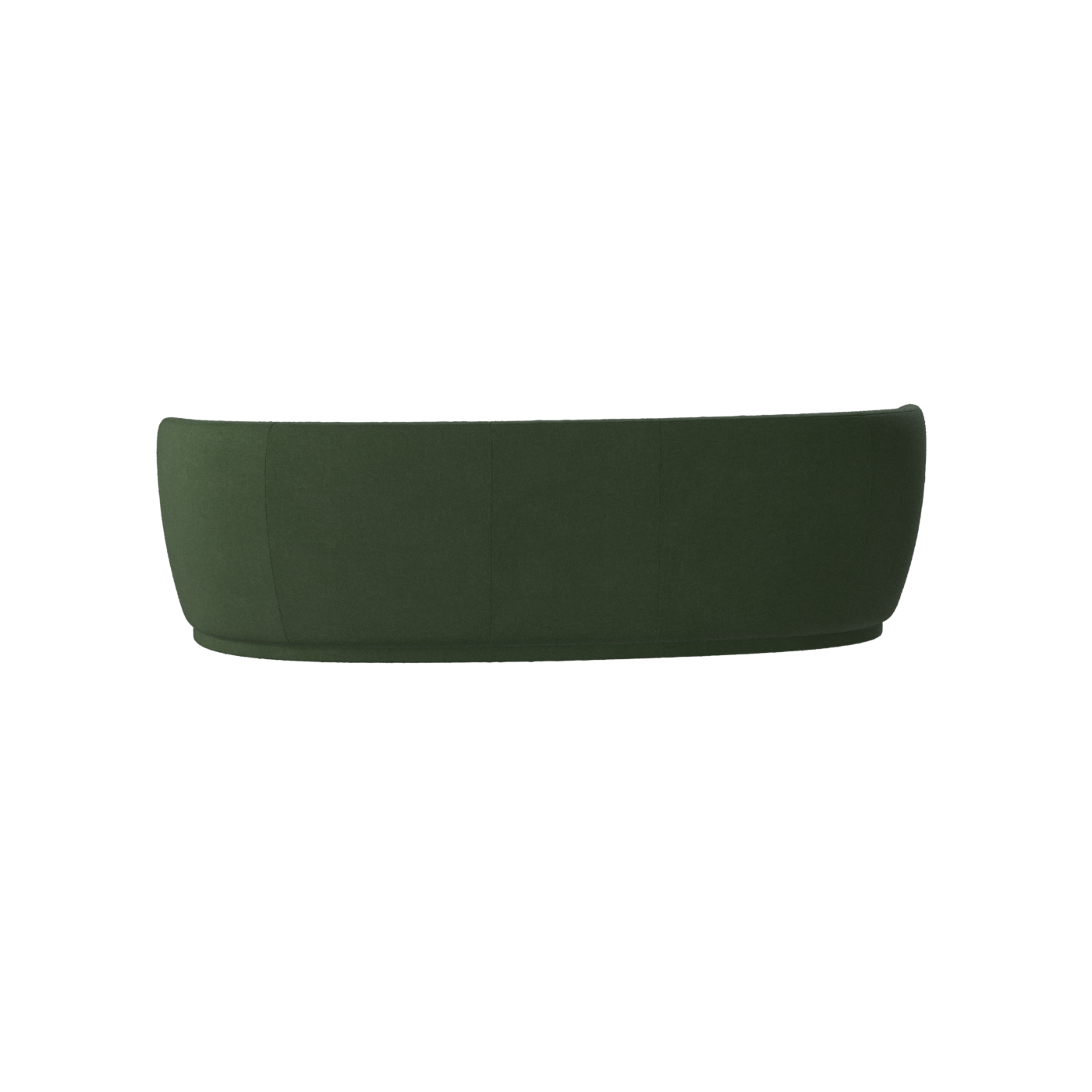 Posh Sofa - Curved Back Sofa with Continuous Base