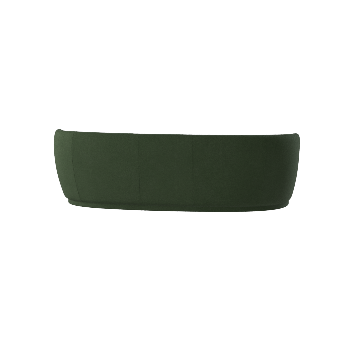 Posh Sofa - Curved Back Sofa with Continuous Base