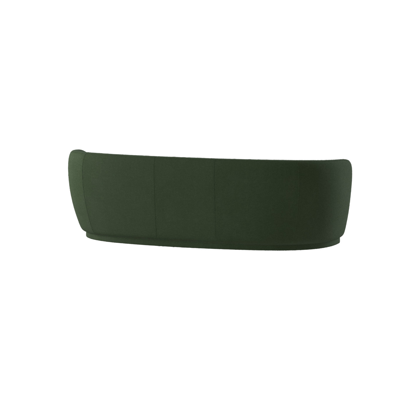 Posh Sofa - Curved Back Sofa with Continuous Base