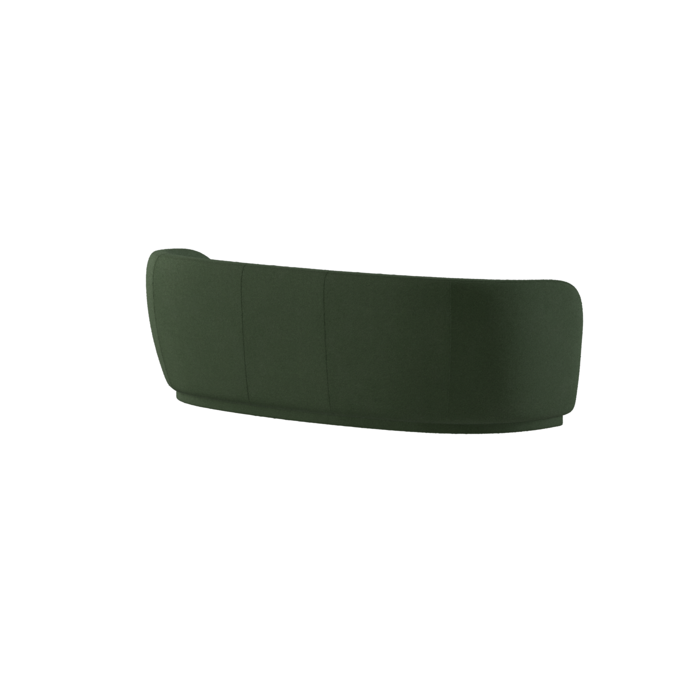 Posh Sofa - Curved Back Sofa with Continuous Base