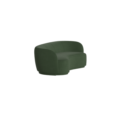 Posh Sofa - Curved Back Sofa with Continuous Base
