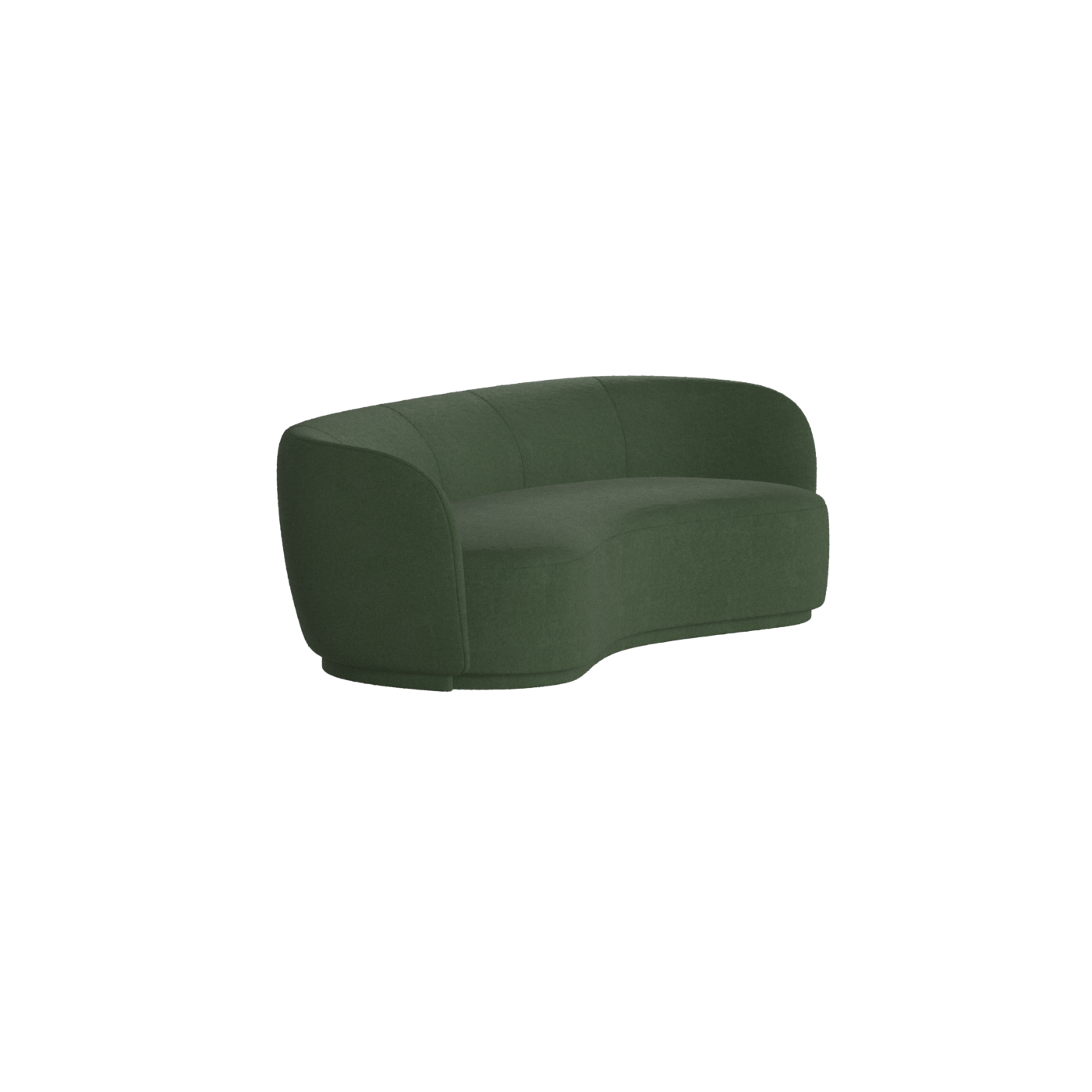 Posh Sofa - Curved Back Sofa with Continuous Base