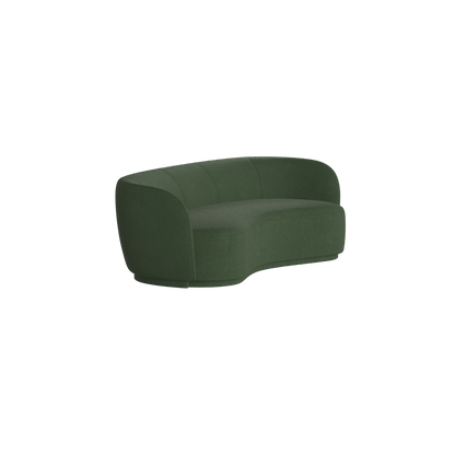 Posh Sofa - Curved Back Sofa with Continuous Base