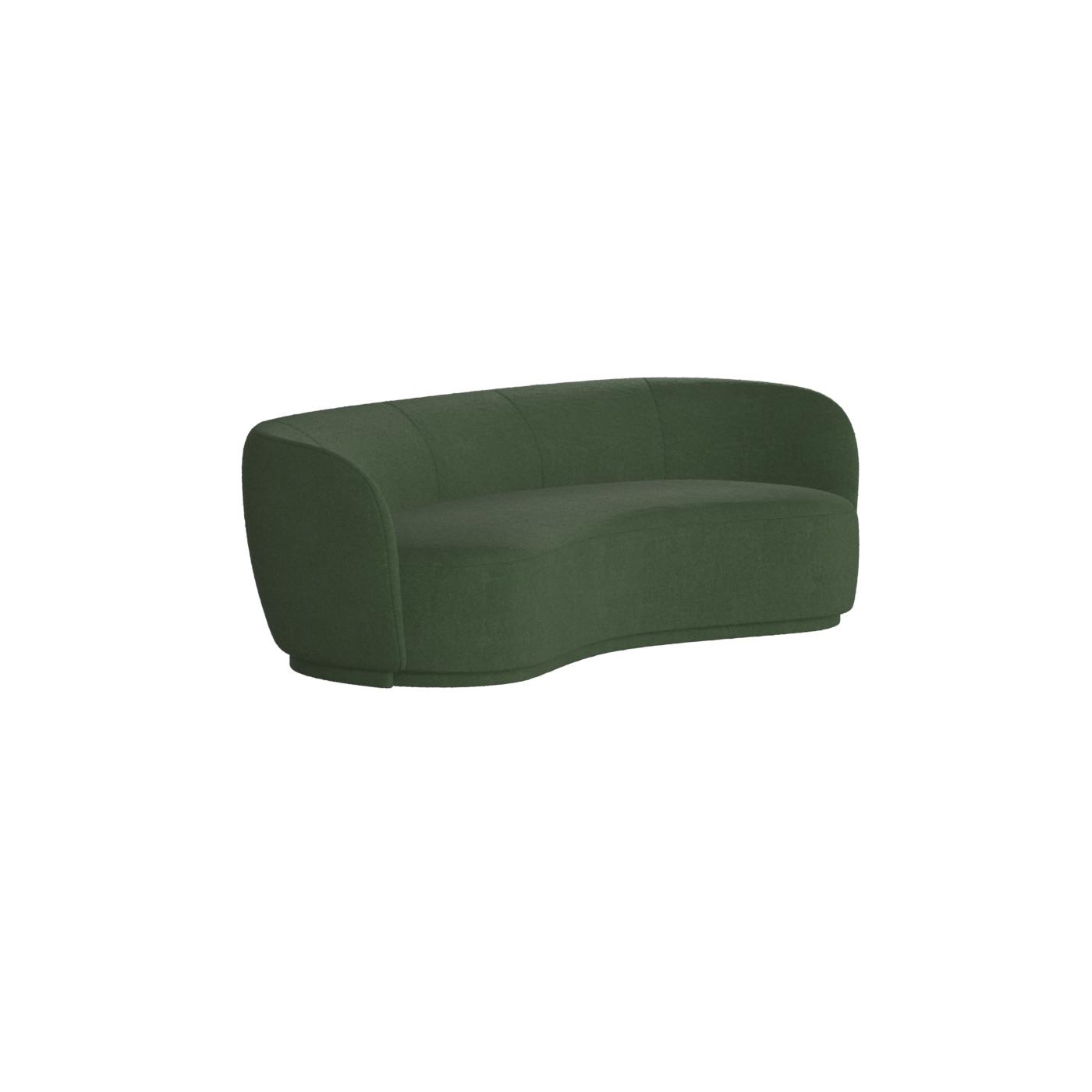 Posh Sofa - Curved Back Sofa with Continuous Base