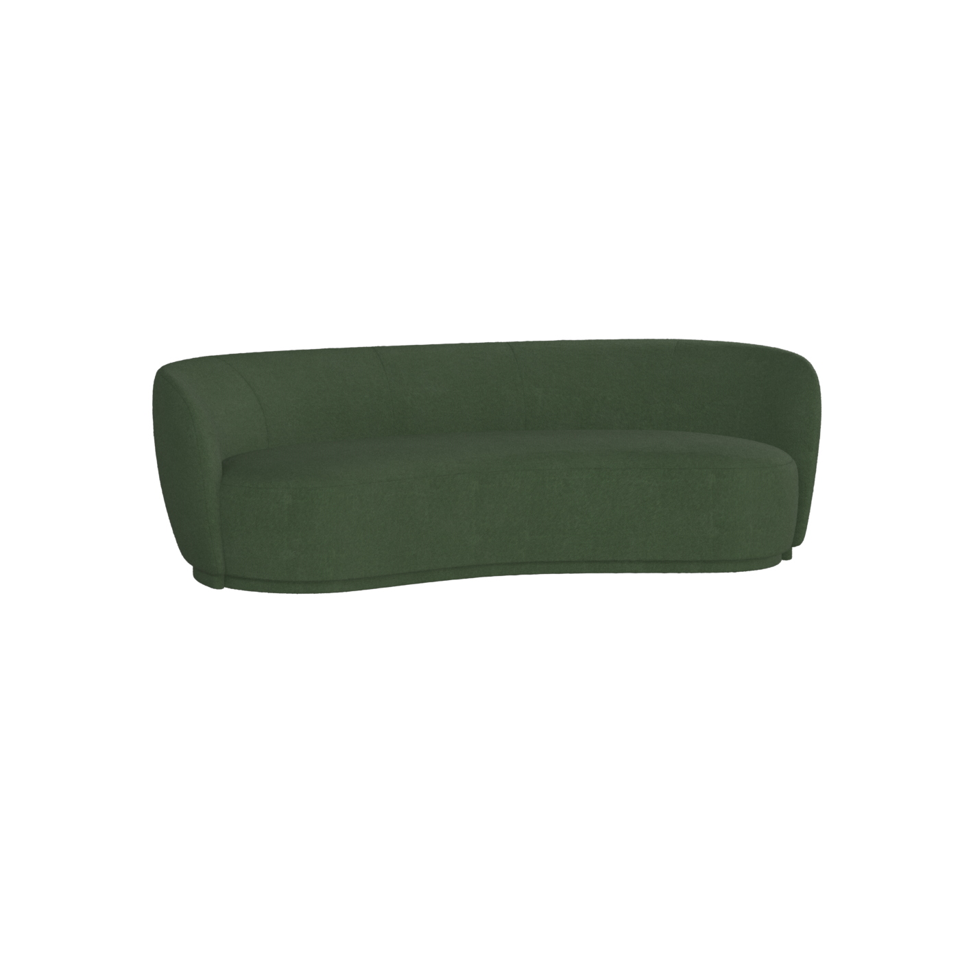 Posh Sofa - Curved Back Sofa with Continuous Base