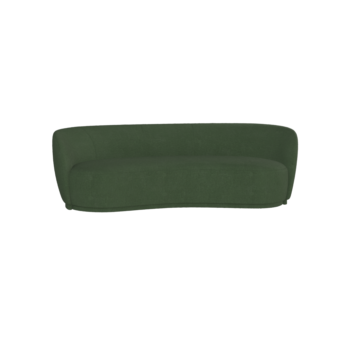 Posh Sofa - Curved Back Sofa with Continuous Base