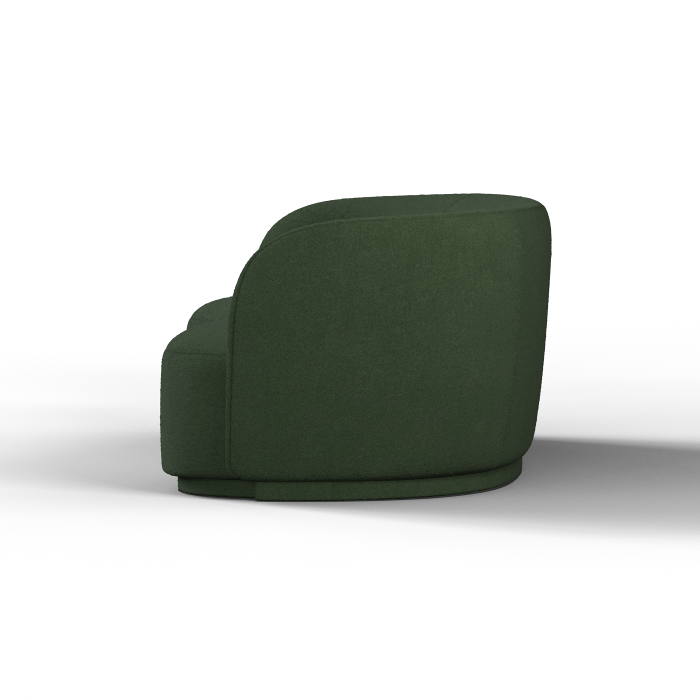 Posh Sofa - Curved Back Sofa with Continuous Base