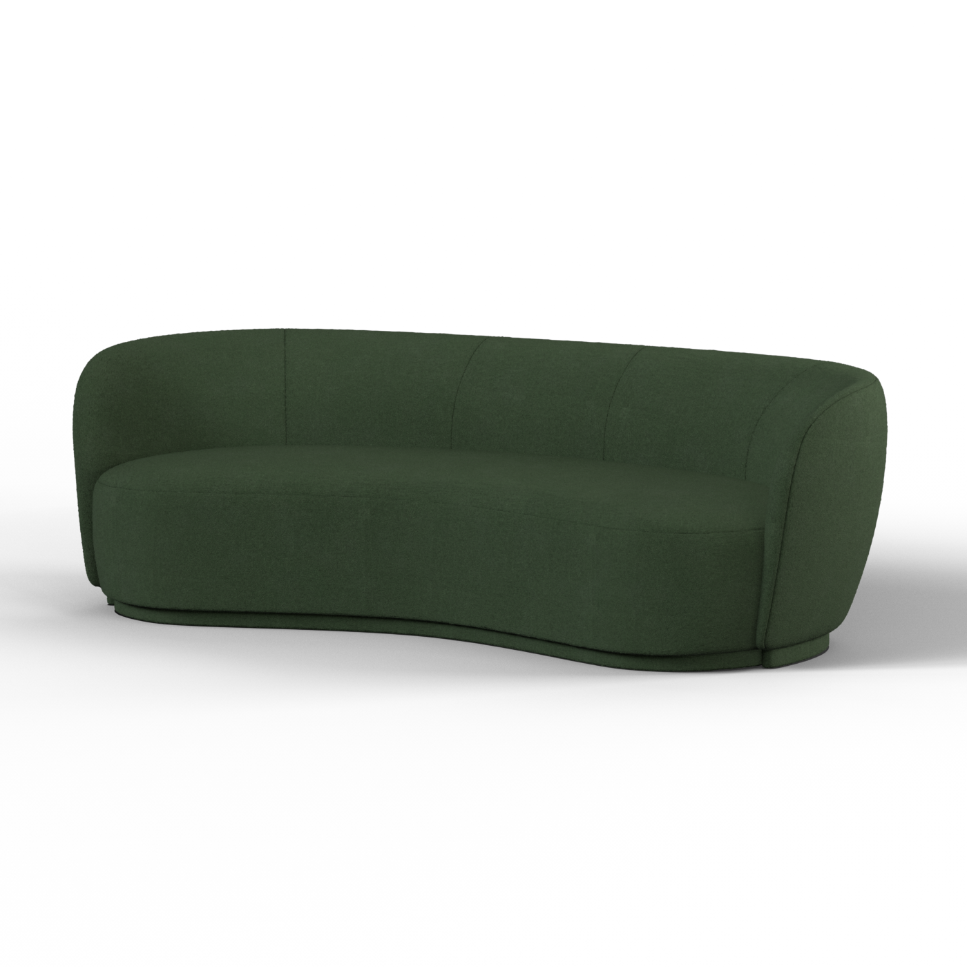 Posh Sofa - Curved Back Sofa with Continuous Base