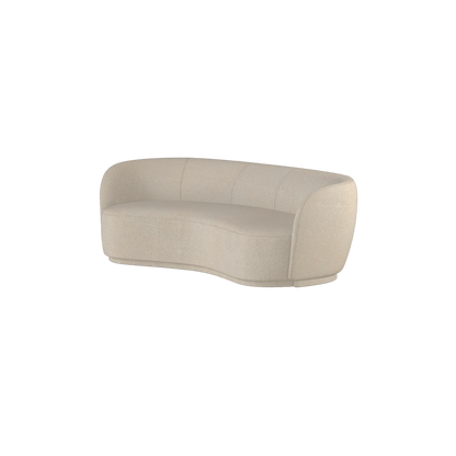 Posh Sofa - Curved Back Sofa with Continuous Base
