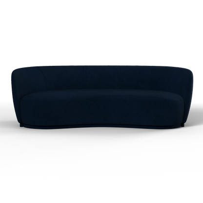 Posh Boucle Curved Sofa