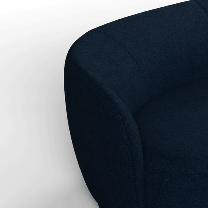 Posh Boucle Curved Sofa