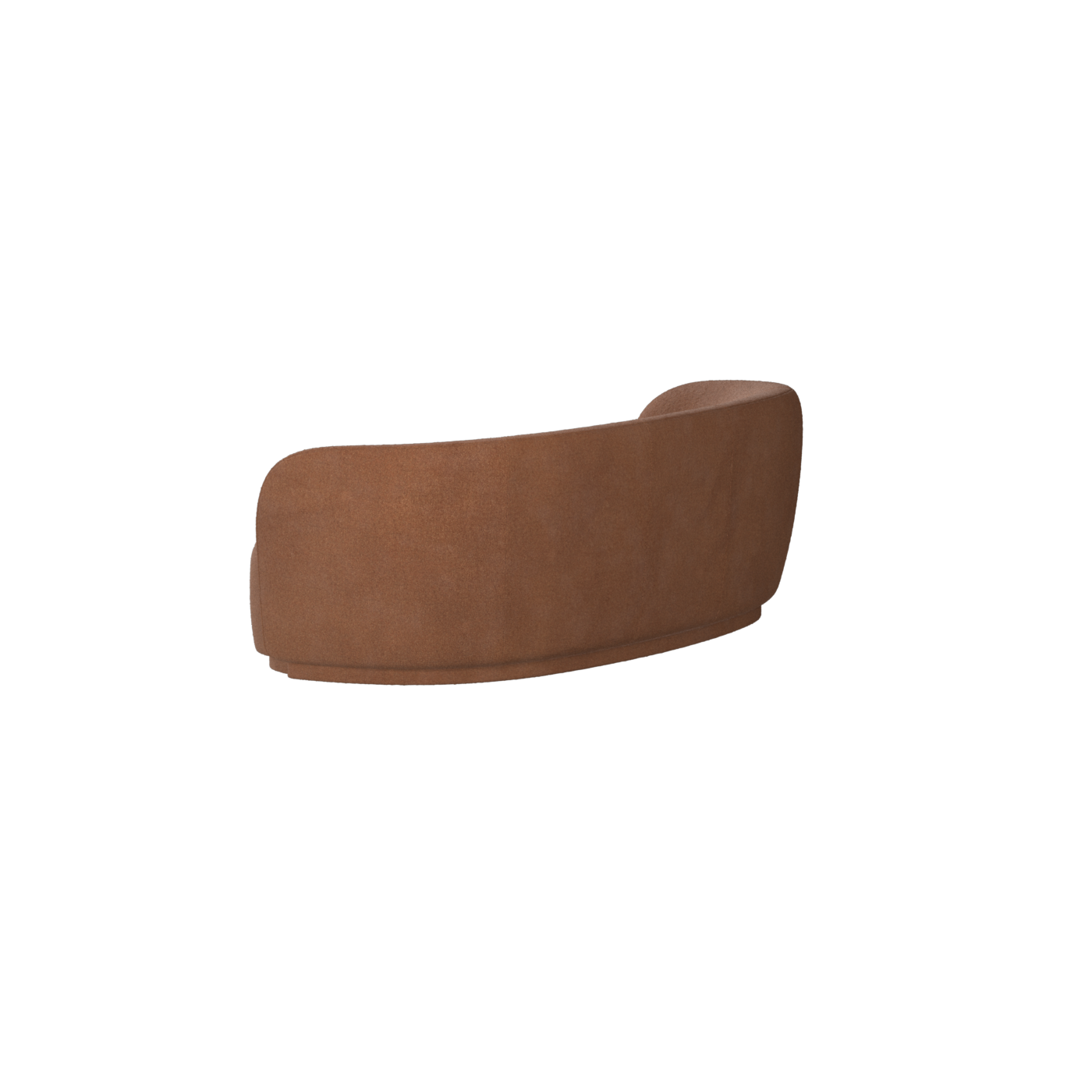 Posh Sofa - Curved Back Sofa with Continuous Base