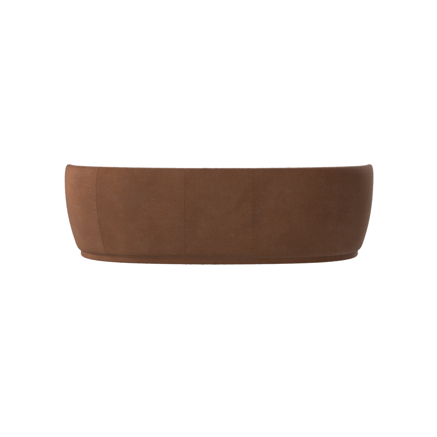 Posh Sofa - Curved Back Sofa with Continuous Base