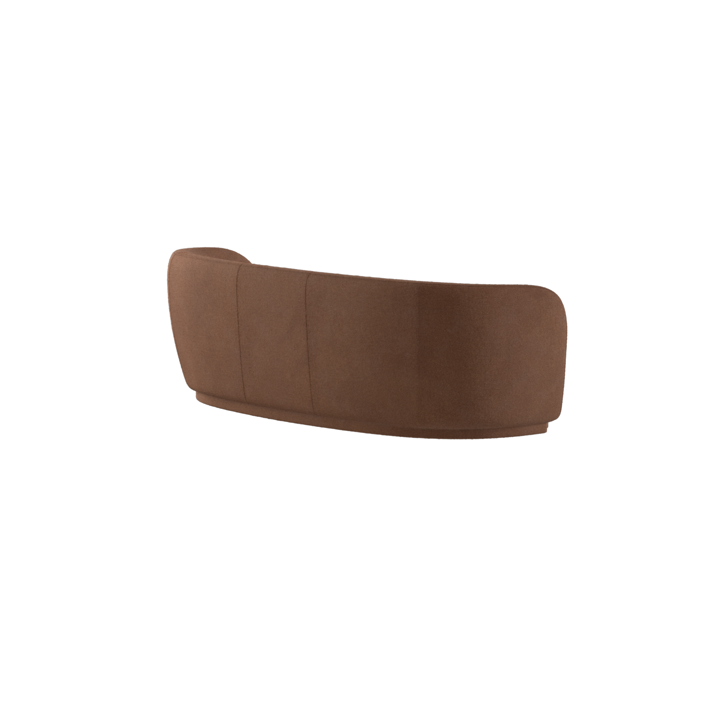 Posh Sofa - Curved Back Sofa with Continuous Base
