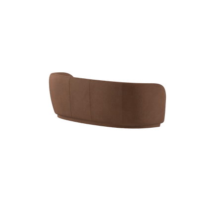 Posh Sofa - Curved Back Sofa with Continuous Base