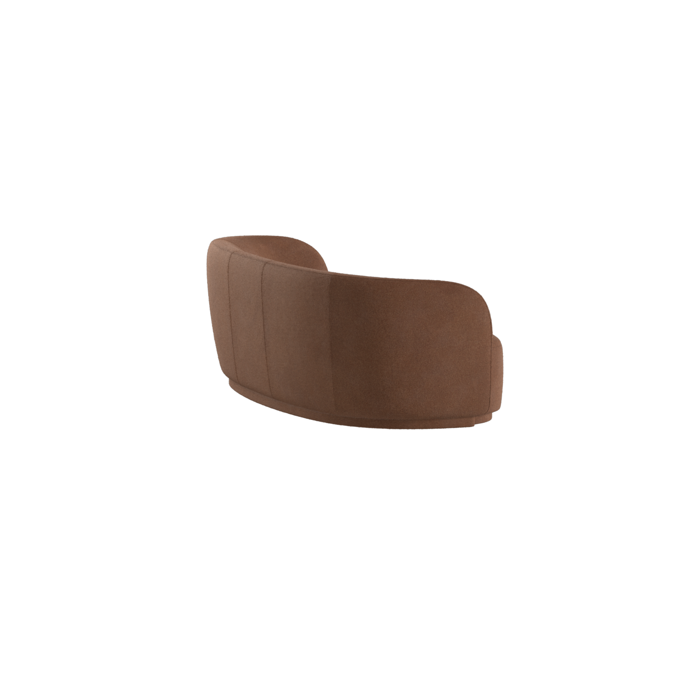Posh Sofa - Curved Back Sofa with Continuous Base
