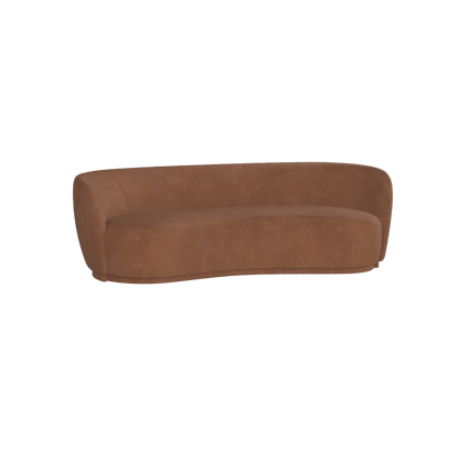 Posh Sofa - Curved Back Sofa with Continuous Base