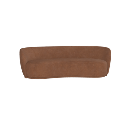 Posh Sofa - Curved Back Sofa with Continuous Base