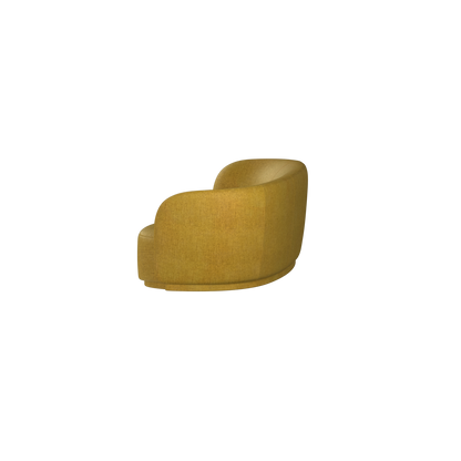 Canapé Posh - Canapé à dossier incurvé avec base continue