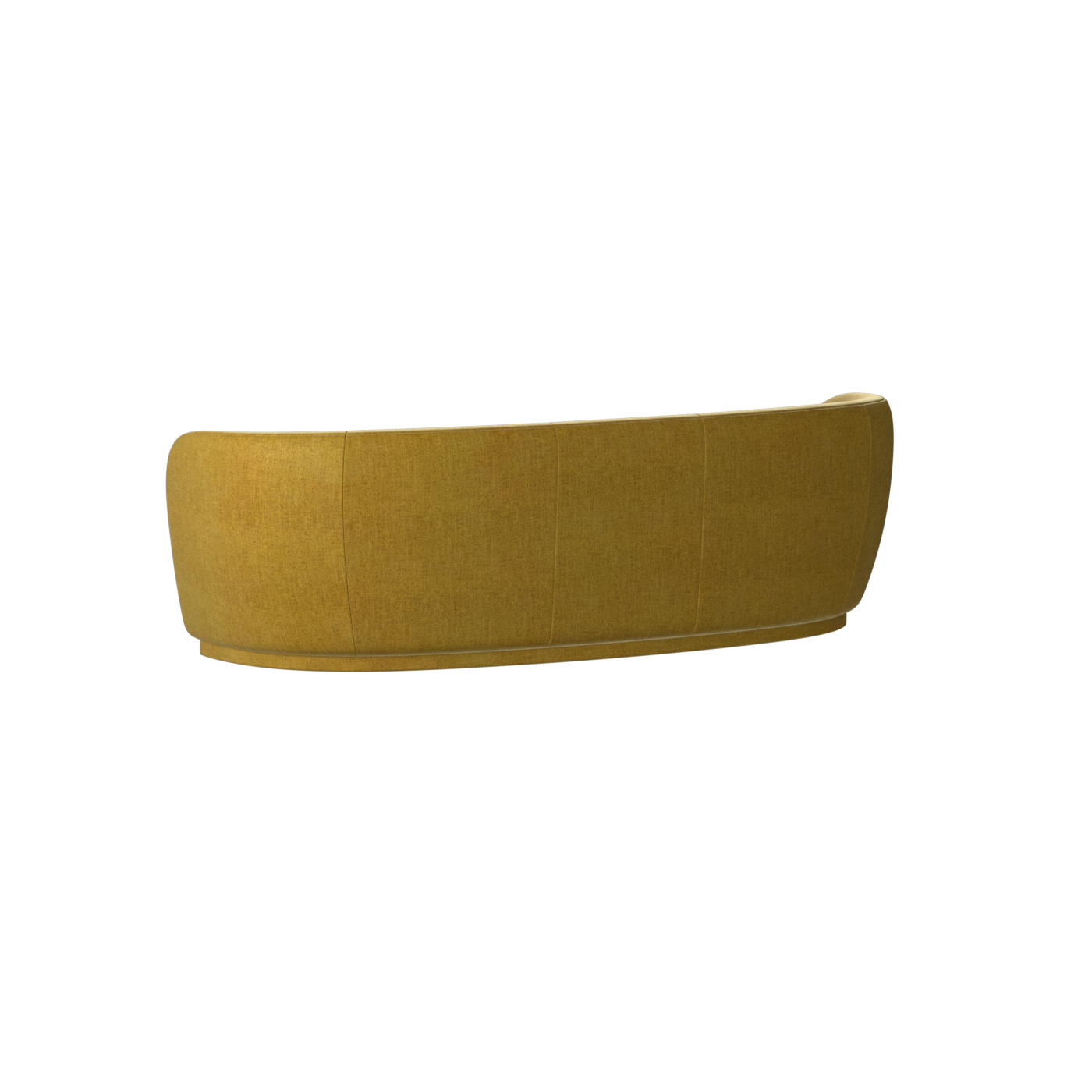 Canapé Posh - Canapé à dossier incurvé avec base continue