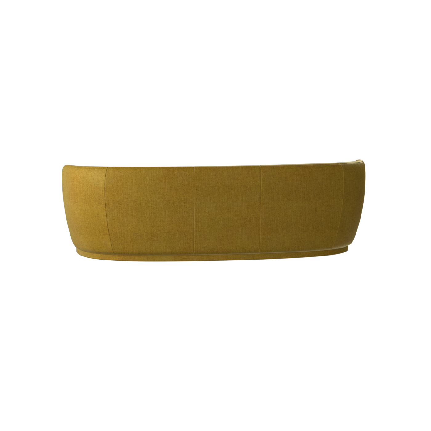 Canapé Posh - Canapé à dossier incurvé avec base continue
