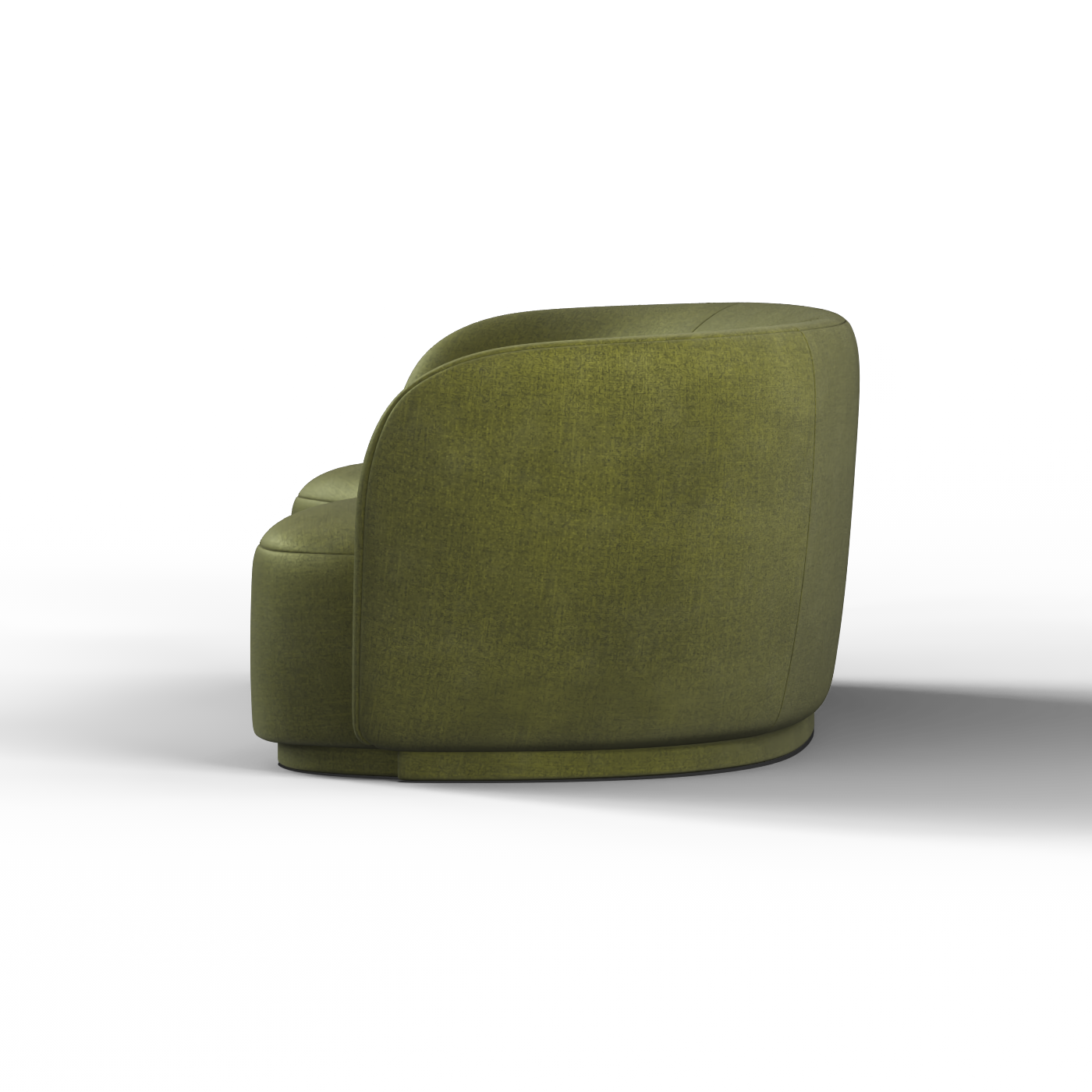 Posh Sofa - Curved Back Sofa with Continuous Base