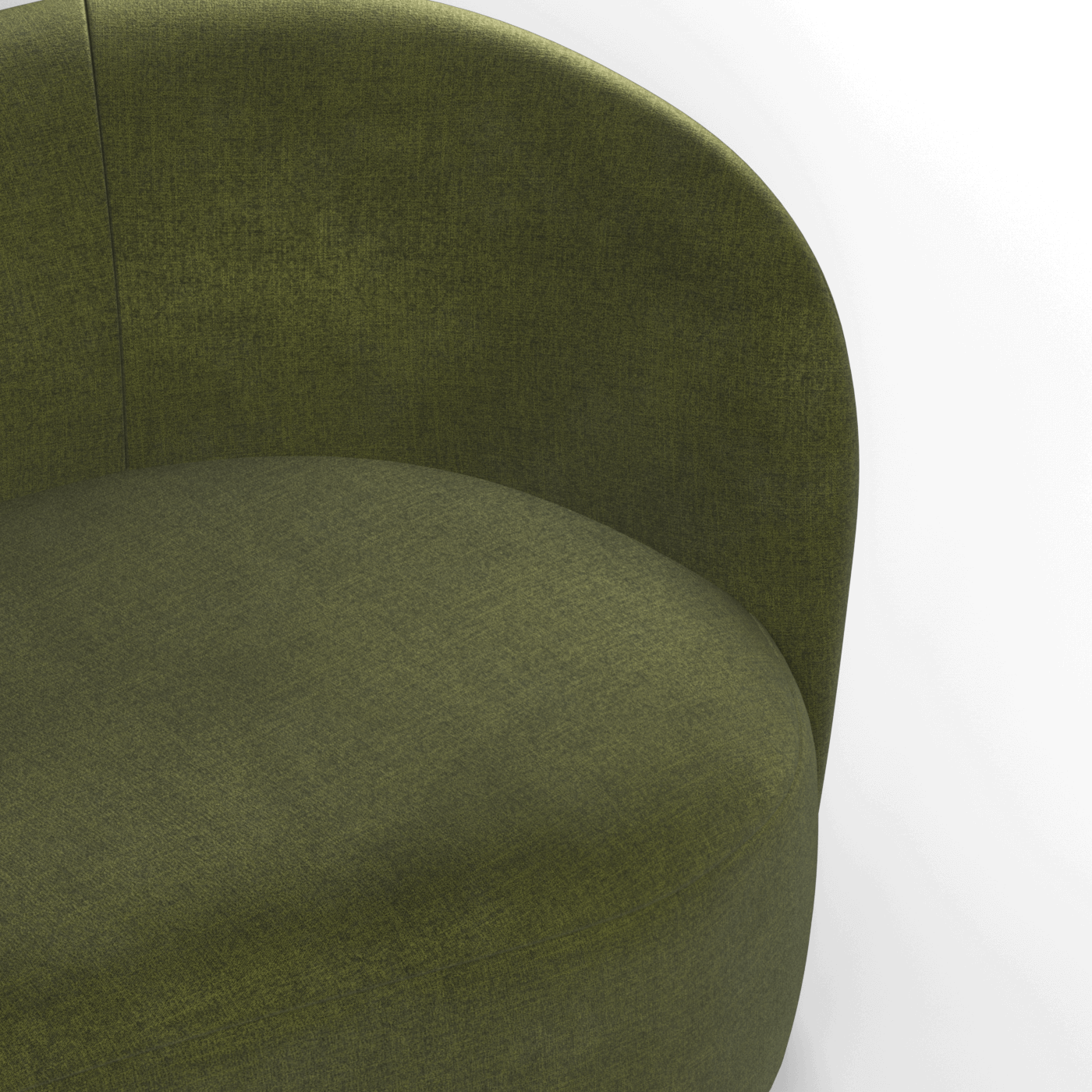Posh Sofa - Curved Back Sofa with Continuous Base