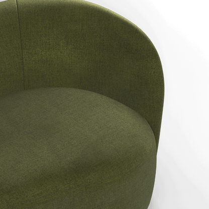 Posh Boucle Curved Sofa