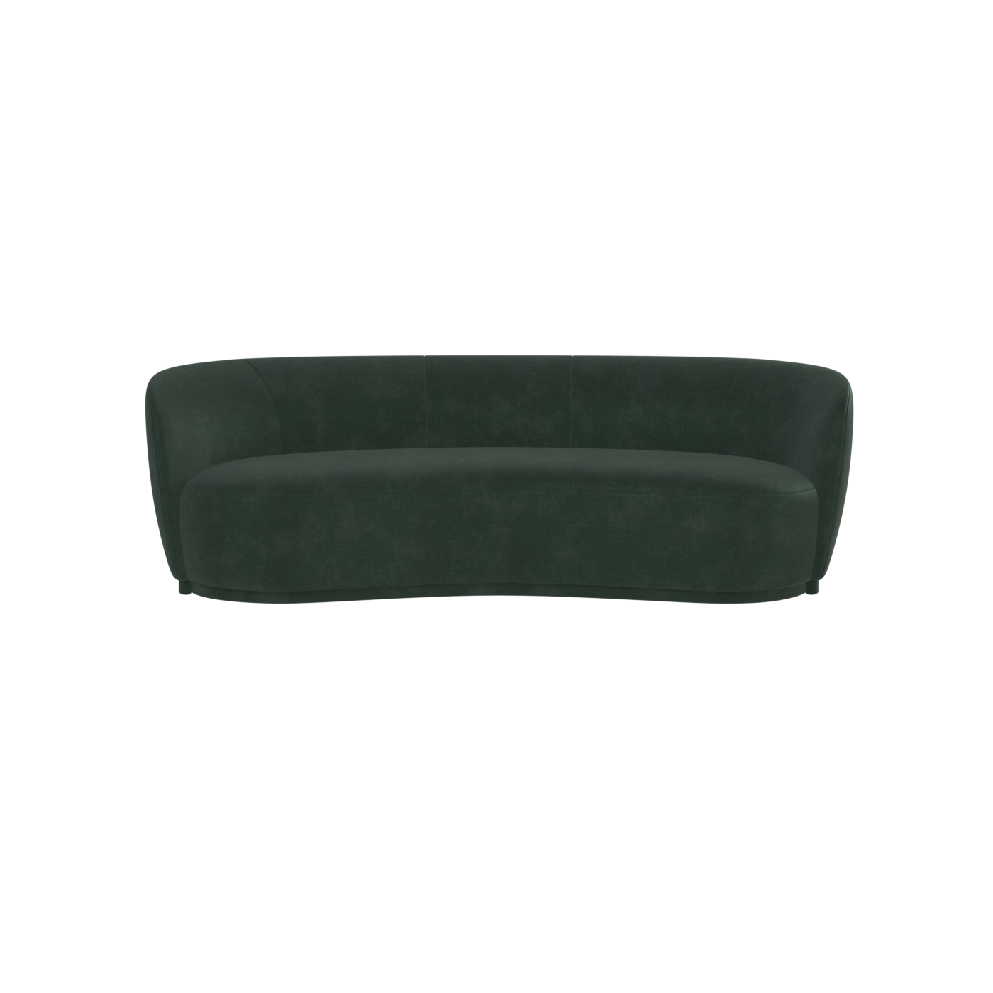 Posh Sofa - Curved Back Sofa with Continuous Base