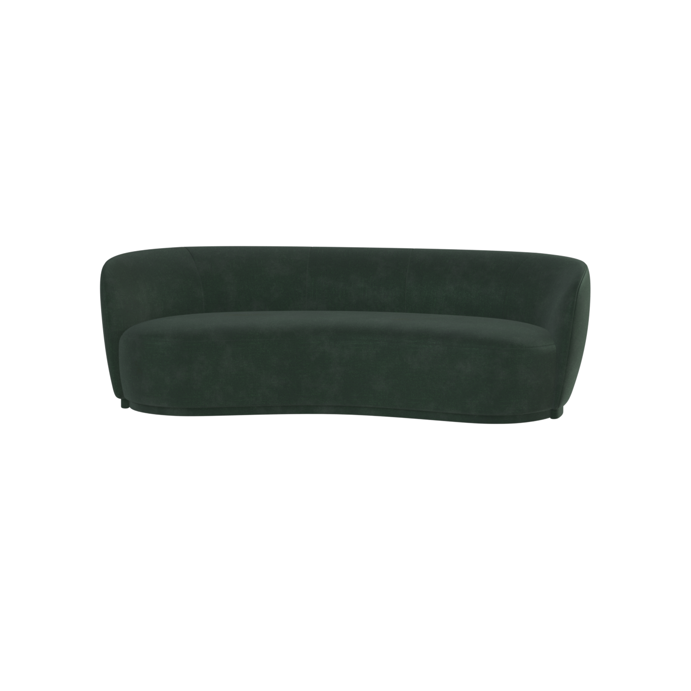 Posh Sofa - Curved Back Sofa with Continuous Base