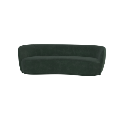 Posh Sofa - Curved Back Sofa with Continuous Base