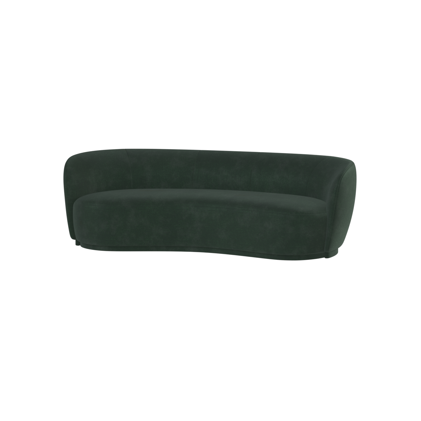Posh Sofa - Curved Back Sofa with Continuous Base