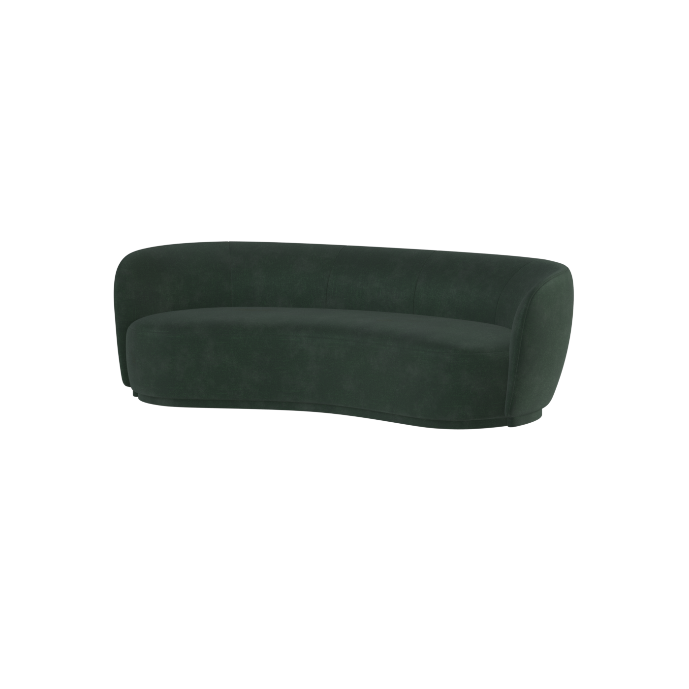 Posh Sofa - Curved Back Sofa with Continuous Base