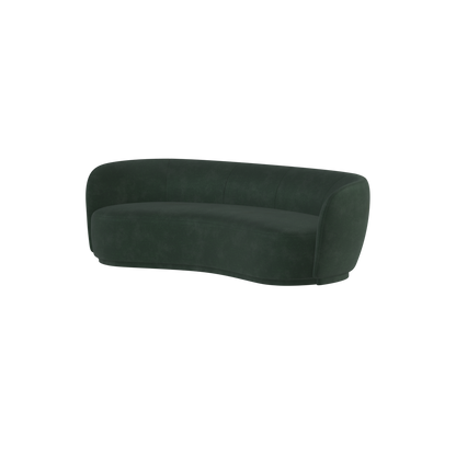 Posh Sofa - Curved Back Sofa with Continuous Base