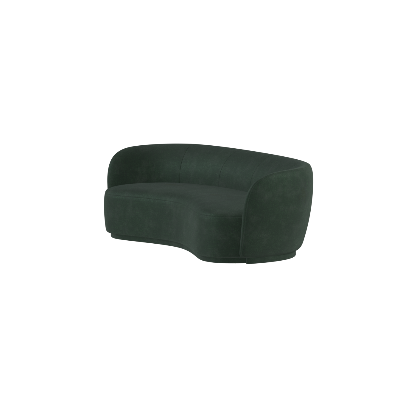 Posh Sofa - Curved Back Sofa with Continuous Base