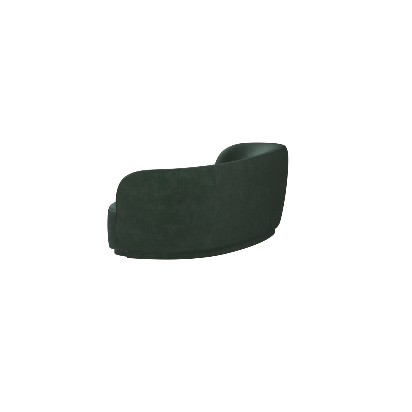 Posh Sofa - Curved Back Sofa with Continuous Base