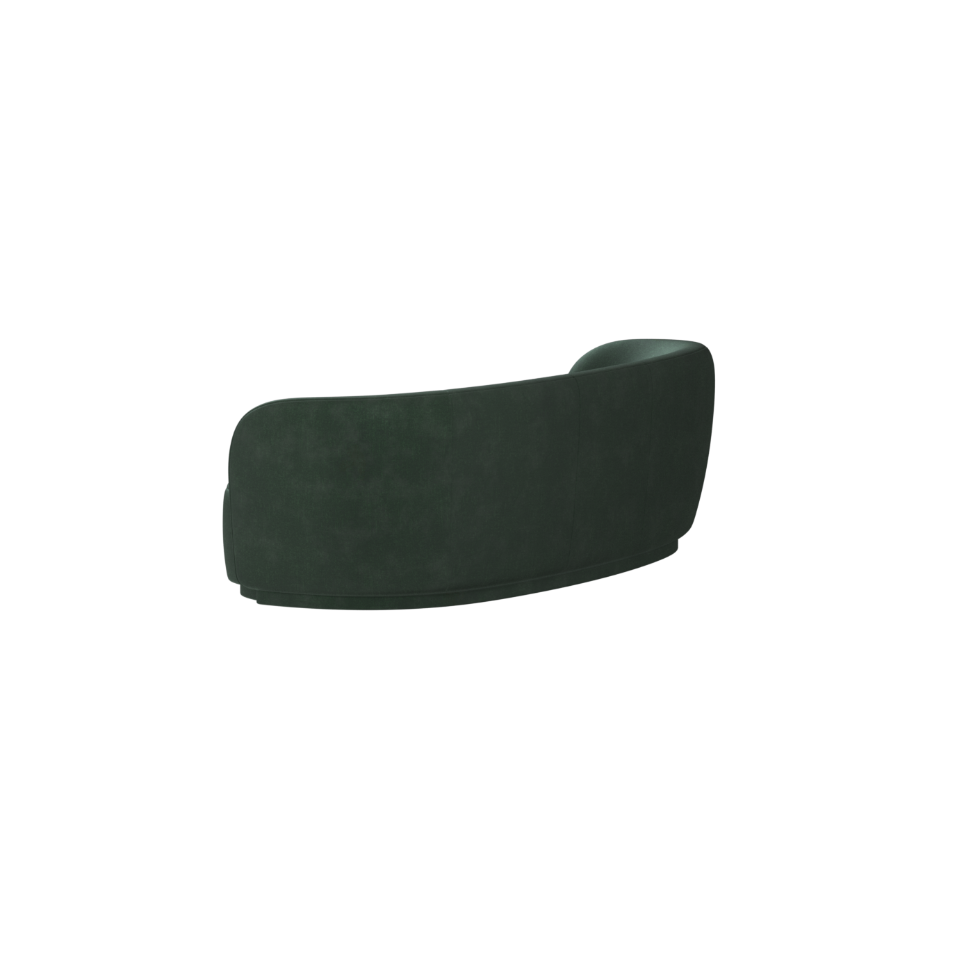 Posh Sofa - Curved Back Sofa with Continuous Base