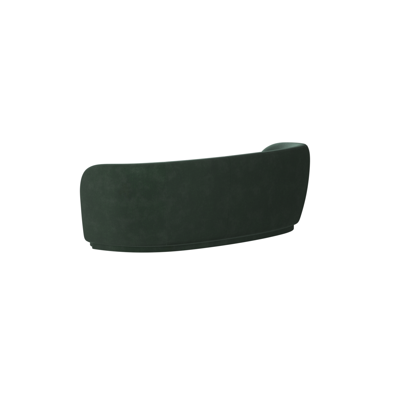 Posh Sofa - Curved Back Sofa with Continuous Base