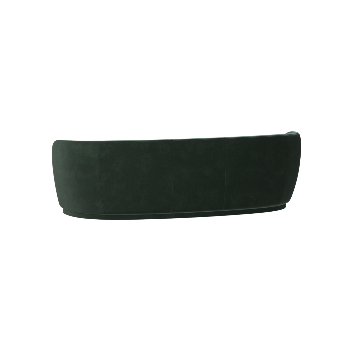Posh Sofa - Curved Back Sofa with Continuous Base