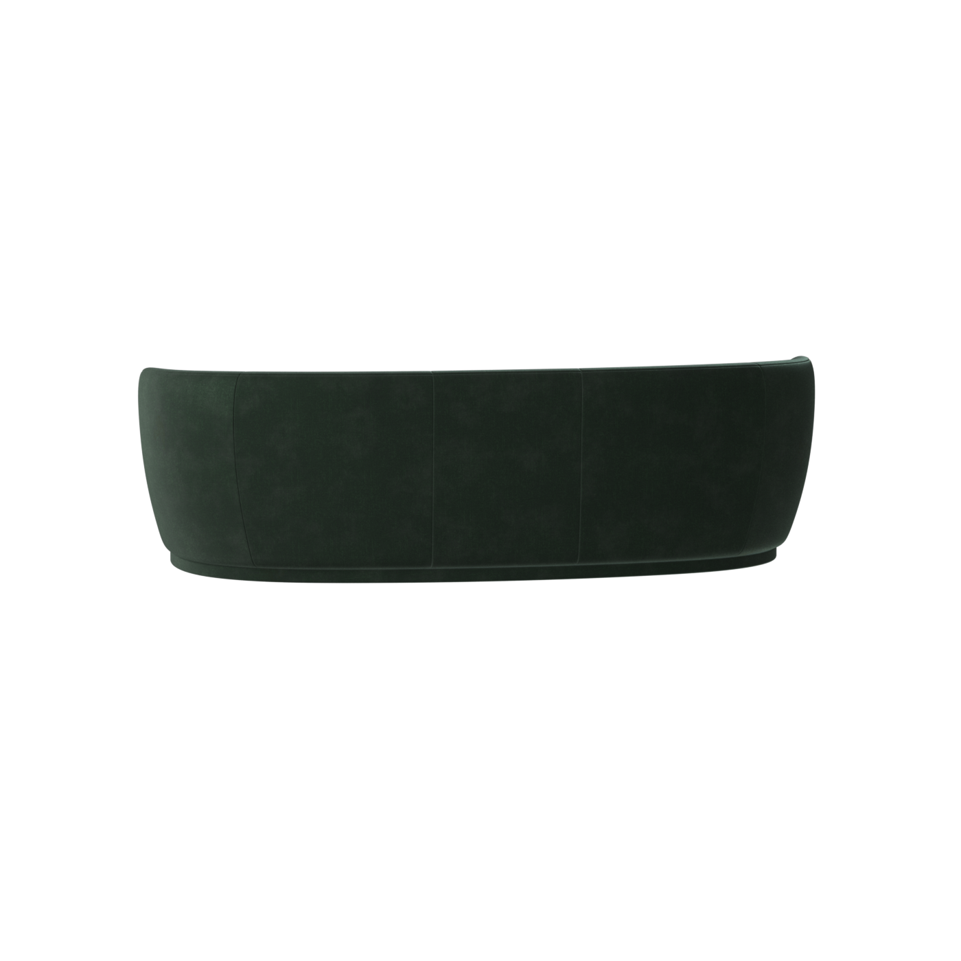 Posh Sofa - Curved Back Sofa with Continuous Base