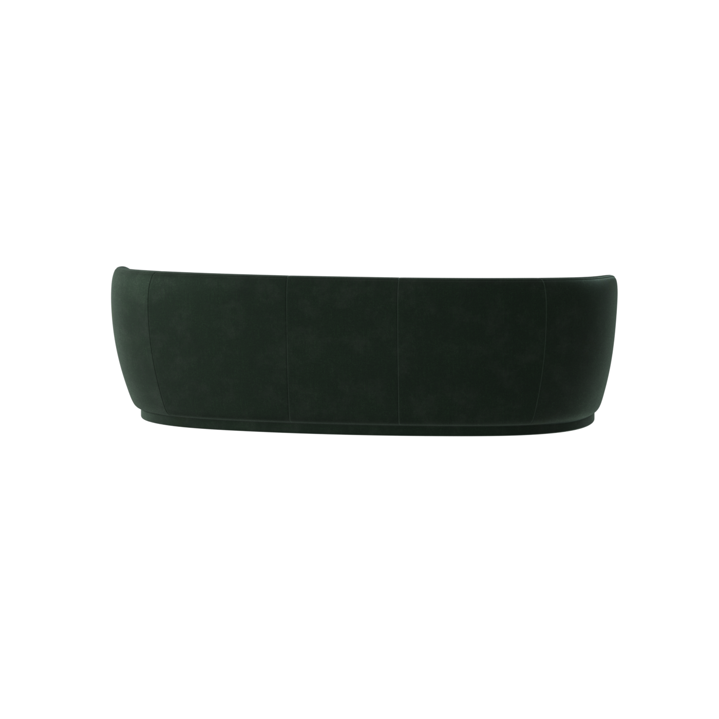 Posh Sofa - Curved Back Sofa with Continuous Base