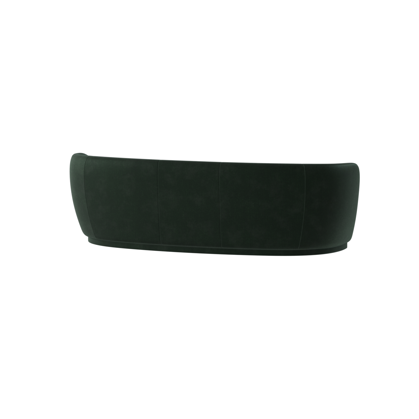 Posh Sofa - Curved Back Sofa with Continuous Base