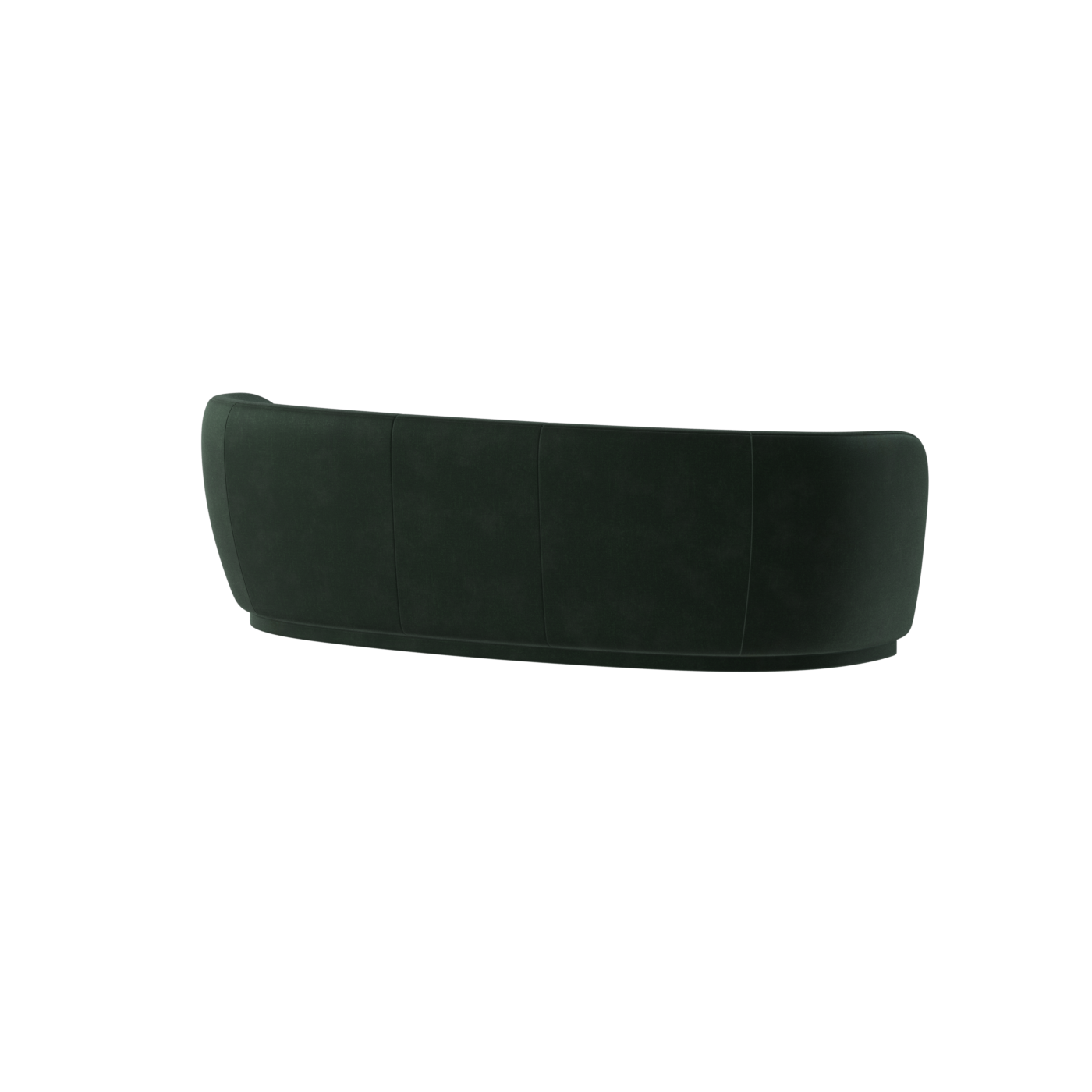 Posh Sofa - Curved Back Sofa with Continuous Base