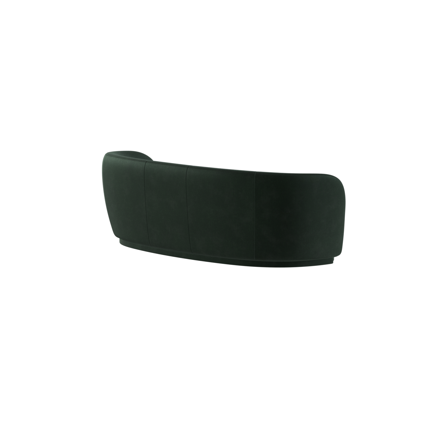 Posh Sofa - Curved Back Sofa with Continuous Base