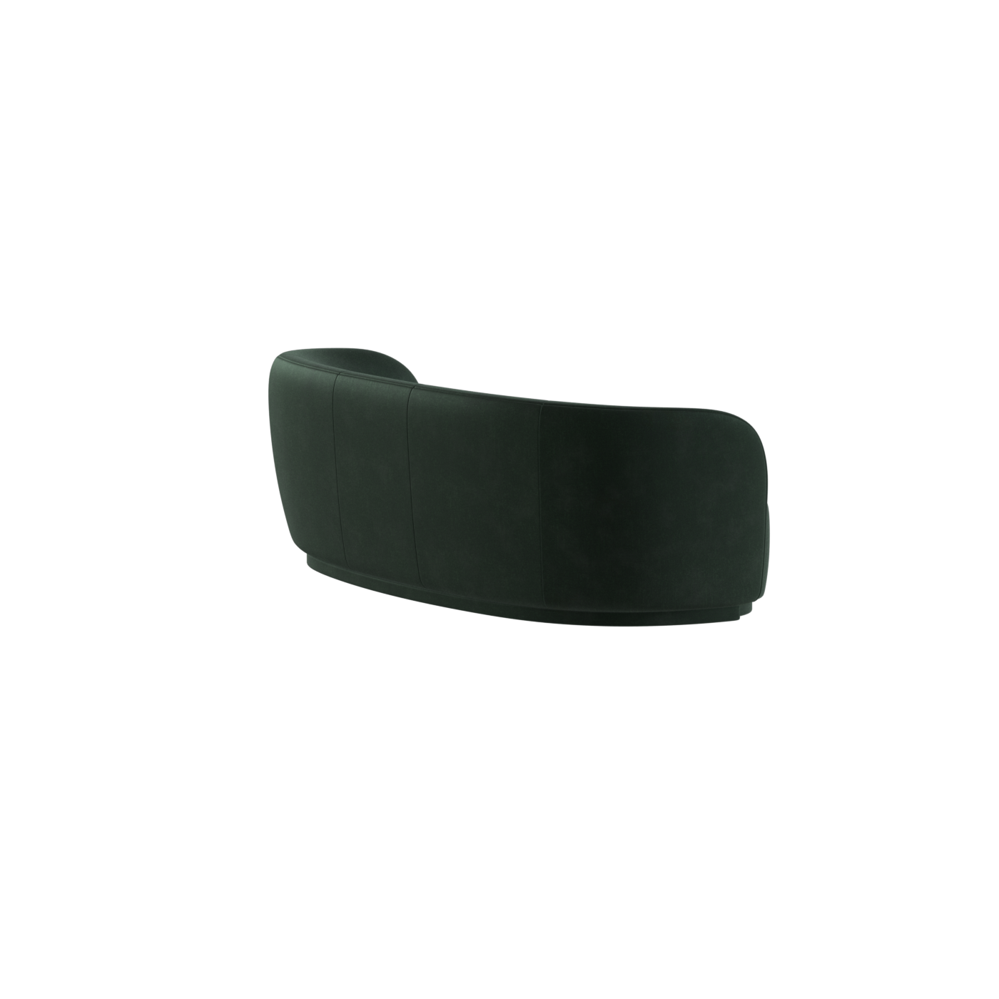 Posh Sofa - Curved Back Sofa with Continuous Base