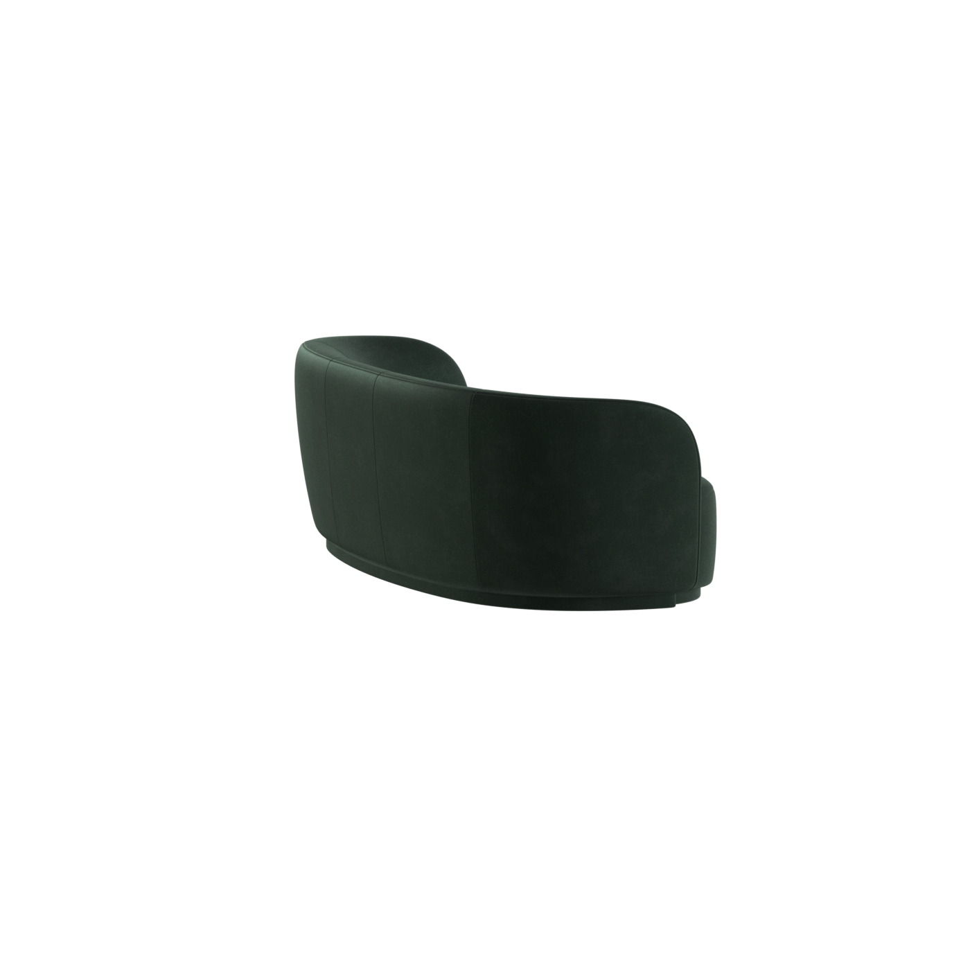 Posh Sofa - Curved Back Sofa with Continuous Base