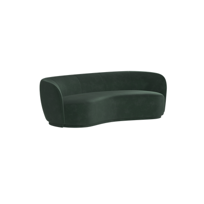 Posh Sofa - Curved Back Sofa with Continuous Base